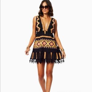 Ramy Brook Kendyl V-Neck Mini Dress, XXS, NWT